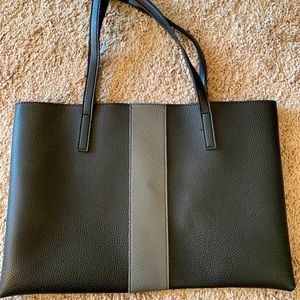 Vince Camuto black and grey tote